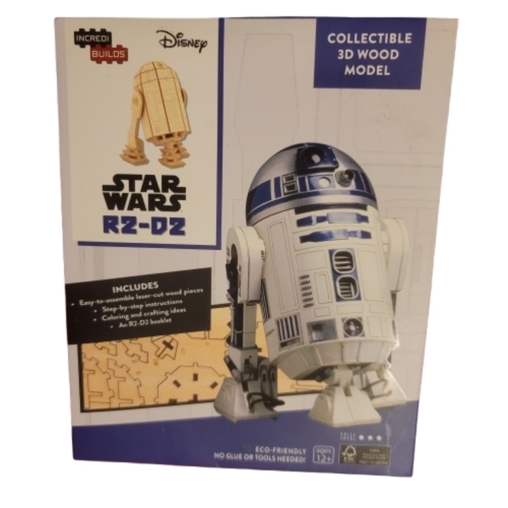Star Wars R2-D2 Collectible 3D Wood DIY Gift Holidays Gift Ready